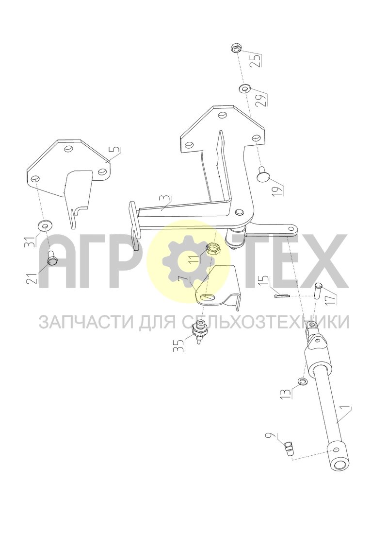 Механизм управления коробкой передач (181.65.13.000) (№35 на схеме)